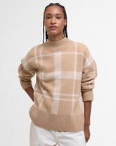 Harriet Tartan High-Neck Jumper