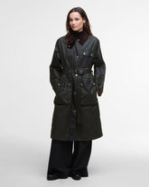 Milda Waxed Trench Coat