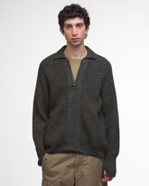 Garthman Knitted Zip-Up Jumper