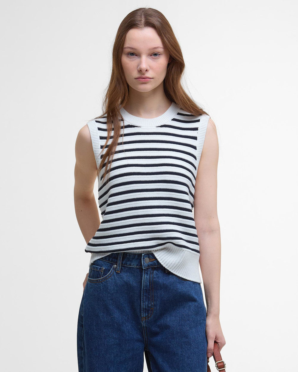 Emberly Striped Sweater Vest