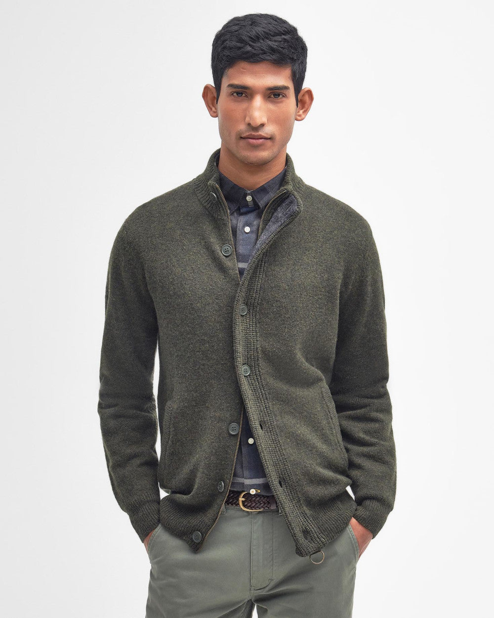 Essential Elbow-Patch Cardigan