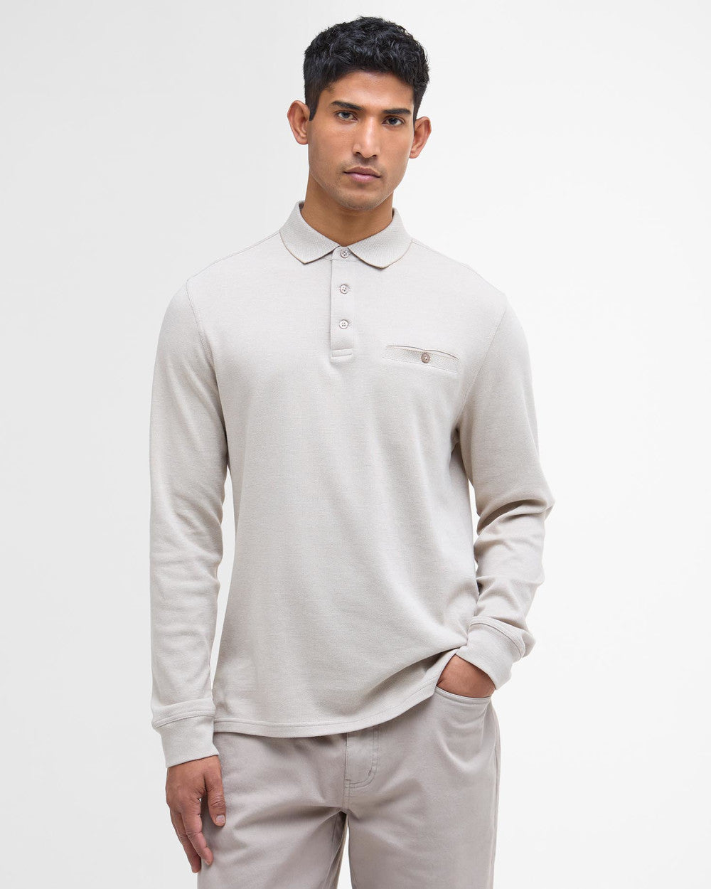 Farmwell Tailored Long-Sleeved Polo Shirt