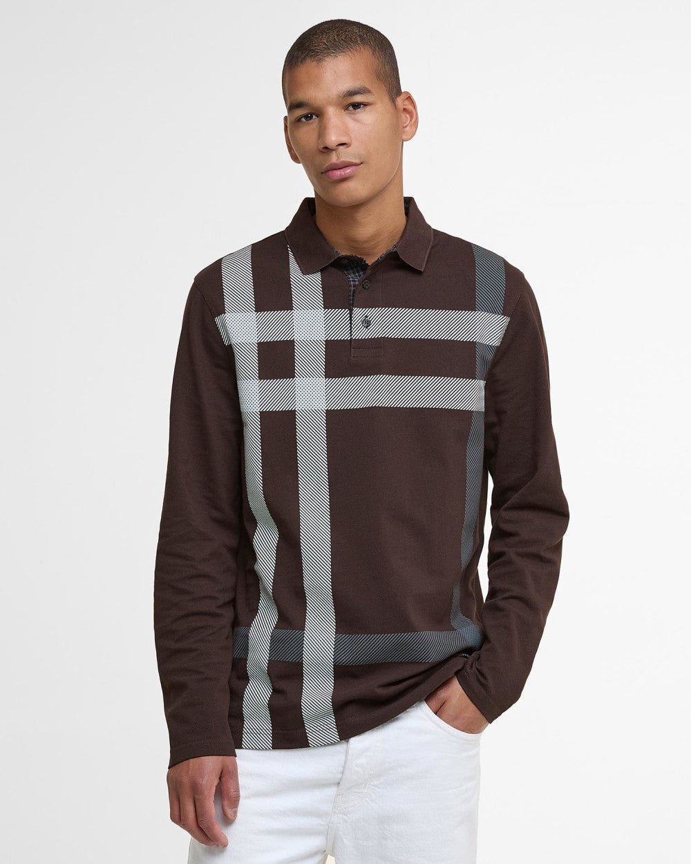 Blaine Tartan Long-Sleeved Polo Shirt