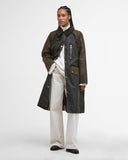 Evette Waxed Car Coat