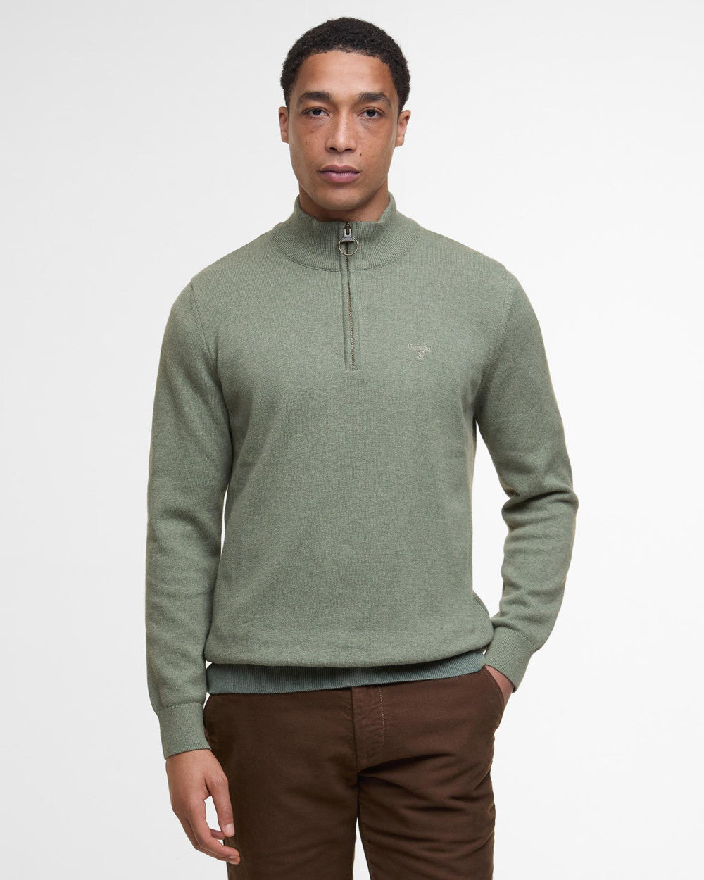 Cotton Half-Zip Jumper